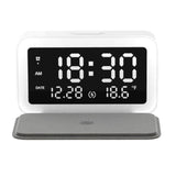 LED Digital Alarm Clock and Wireless Phone Charger- USB Powered_1