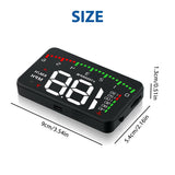 HUD Car Display Overs-speed Warning Projecting Data System- USB Powered_9