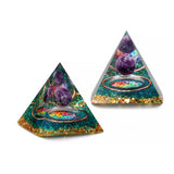 Natural Obsidian Stone Healing Energy Chakra Pyramid_9