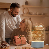 Love Expressing Acrylic Night Light Ideal Gift for Wife - USB Plugged In_11