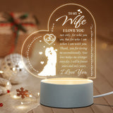 Love Expressing Acrylic Night Light Ideal Gift for Wife - USB Plugged In_1
