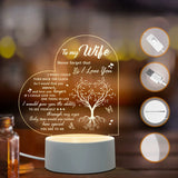 Love Expressing Acrylic Night Light Ideal Gift for Wife - USB Plugged In_9