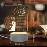 Love Expressing Acrylic Night Light Ideal Gift for Wife - USB Plugged In_10