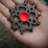 23-in-1 Snowflake Metal Multitool Gadget with Fidget Spinner Function_8