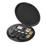 Multi-type Compact Cable Card with Cable & USB Adapter Storage Box_0