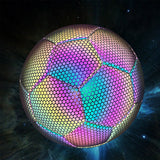 Reflective Football Glow in The Dark Soccer Ball Size 5 Training Ball_4