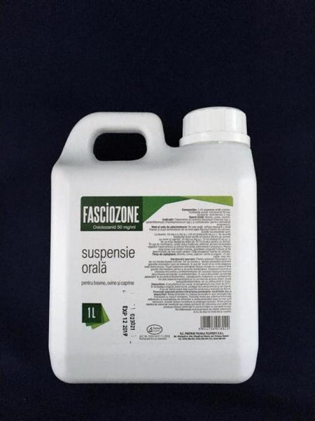 FASCIOZONE - Sospensione orale , Antiparassitario Sverminante vermifugo tratamento fasciolosi paramphistomosis cestodi per bovini , ovini , caprini